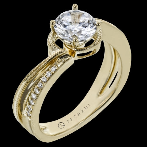 ZR2177 Engagement Ring in 14k Gold with Diamonds Collectible Jewelry Fashion Pick