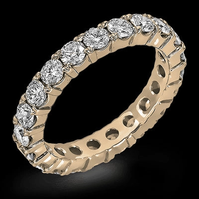 Petite Favorite Sturdy Gift ZR40 Anniversary Ring in 14k Gold with Diamonds