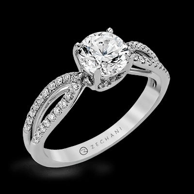 ZR738 Engagement Ring in 14k Gold with Diamonds classic accessory Fashion Accessory