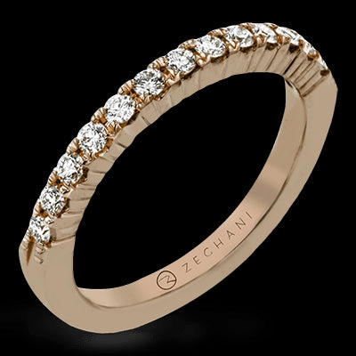 Adjustable size Sparkle Touch ZR90 Anniversary Ring in 14k Gold with Diamonds