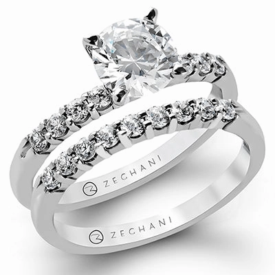 ZR95 Wedding Set in 14k Gold with Diamonds On The Go Sentimental Jewelry